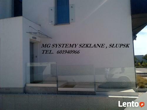 MG SYSTEMY szklane balustrady, slupsk, koszalin,Gdańsk,
