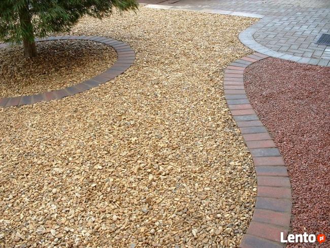 Dostawa Kruszyw ozdobnych, żwir, ziemia, kora sosnowa