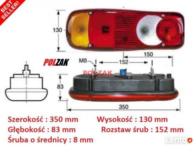 Nowa LEWA lampa tylna tył RENAULT MASCOTT skrzyniowy 98-10