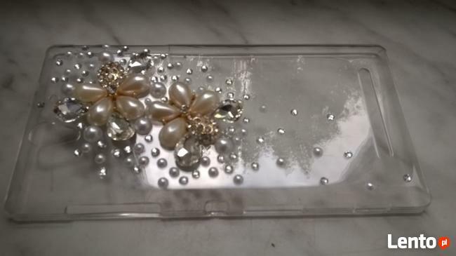 Crystal Case na panel SONY Xperia C3 perłowe-zdobienie