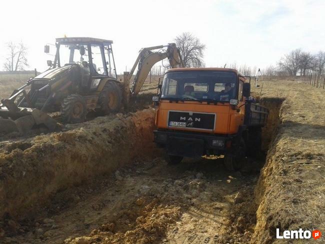 Usługi wynajem koparko-ładowarki koparka koparki,Pyrzowice