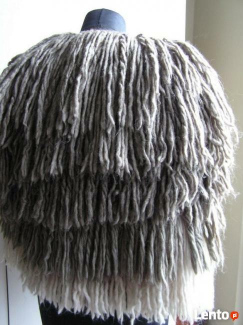 OKAZJA Nauritius KAMIZELKA PONCZO HIT WEŁNIANA-R.M