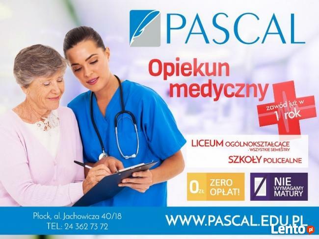 Opiekun medyczny w szkole PASCAL-nauka ZA DARMO!