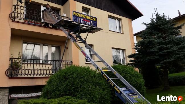 Pochyły wyciąg transportowy do przeprowadzek