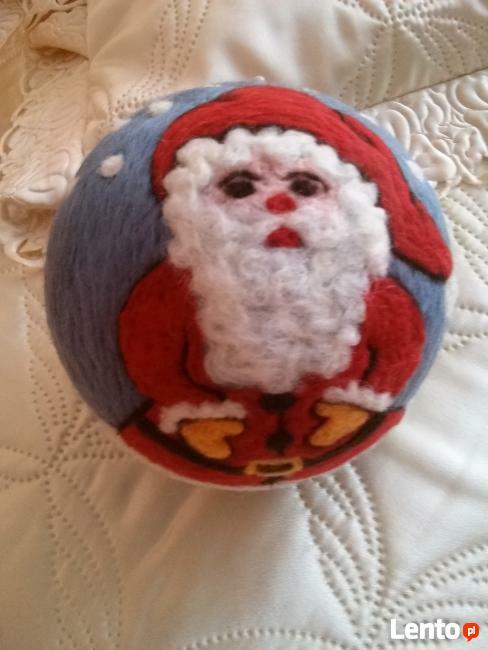 BOMBKI z filcu ręcznie wykonane - krecik, bałwanek, kot