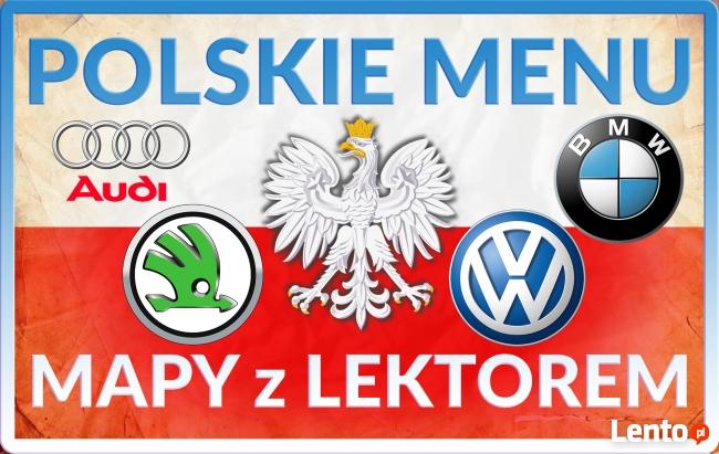 Polskie menu AUDI A3 A4 A5 A6 A7 A8 MMI 2G 3G 3G+ LEKTOR PL
