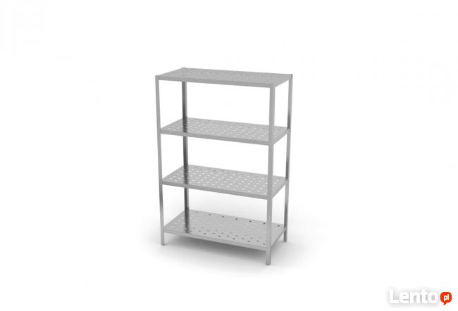 Regał magazynowy z perforowanymi półkami 120x50x180cm