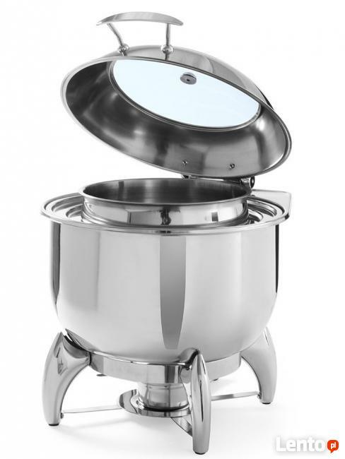 Podgrzewacz do zupy indukyjny + stelaż + pojemnik na pastę