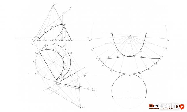 GEOMETRIA WYKREŚLNA - KOREPETYCJE, WYKONYWANIE RYSUNKÓW