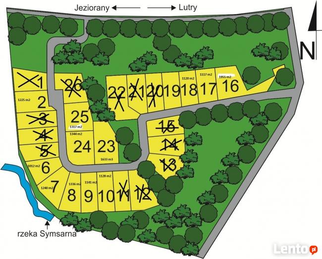 Działka budowlana Olszewnik Gmina Jeziorany