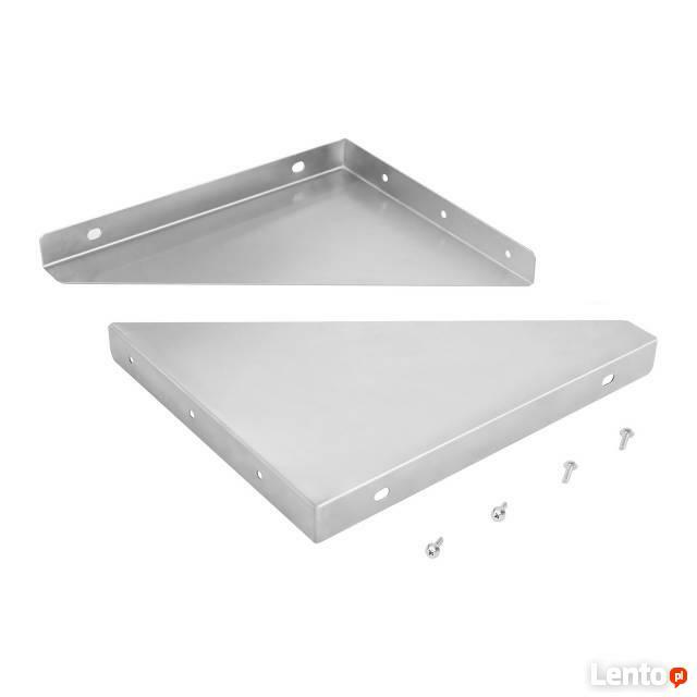 Półka 30x90cm ze stali nierdzewnej wsporniki wzmocnienie