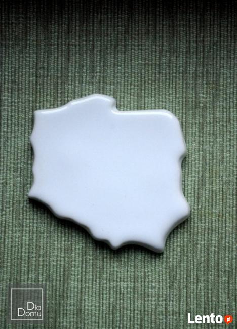 Mapa Polski ceramiczna płytka do zdobienia na magnes neodymo