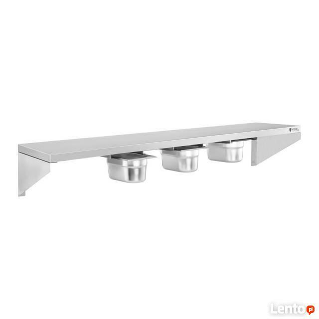 Pólka ze stali nierdzewnej + 5 x GN1/9