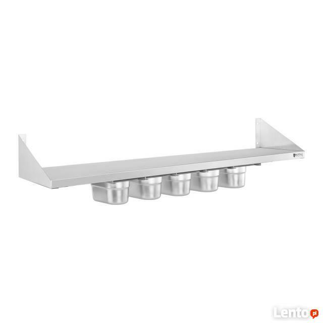 Pólka ze stali nierdzewnej + 5 x GN1/9