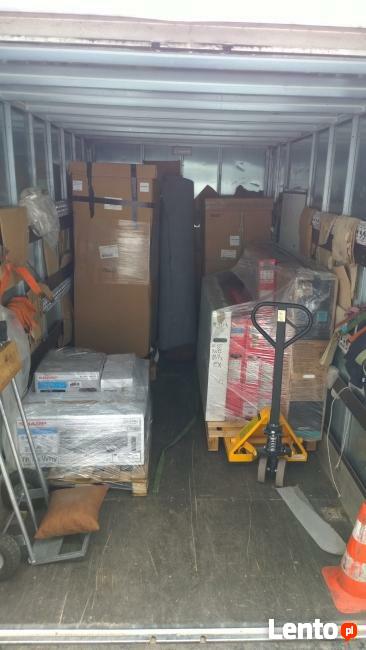 Transport auto z windą KATOWICE Chorzów Bielsko Żywi 8 palet