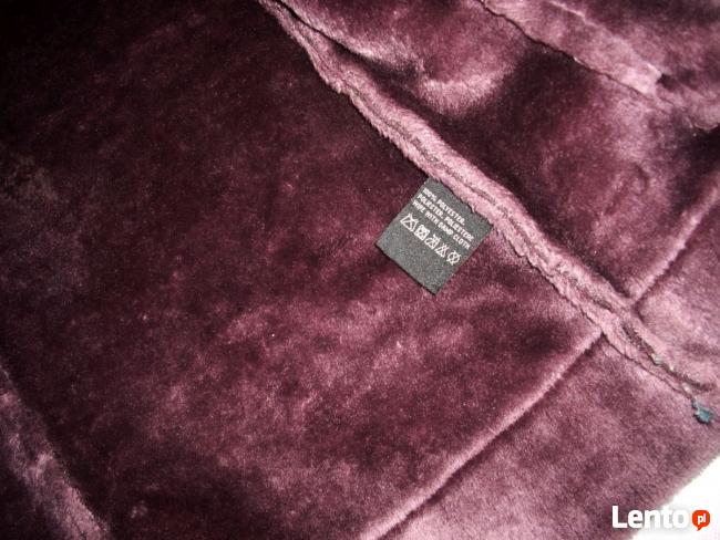 KURTKA z kapturem kożuszek j NOWY S M burgund