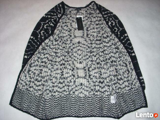 AMISU ciepły SWETER dłuższy Płaszczyk NOWY XL 42