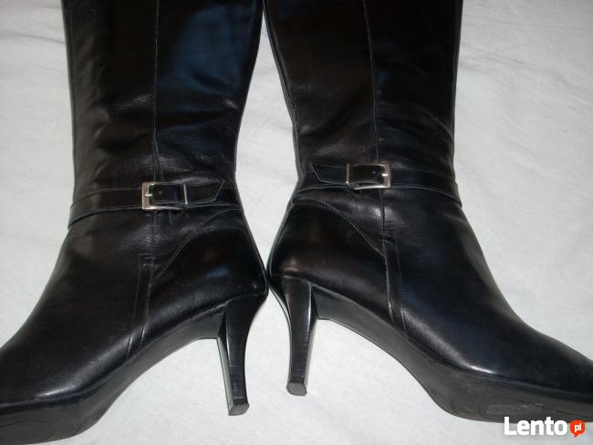 5TH AVENUE Kozaki Skórzane j nowe 39 SKÓRA