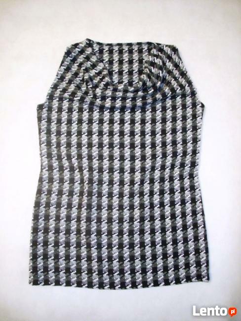 TUNIKA ciepła PEPITKA wełenka j NOWA 38 40 M L