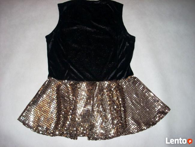 CZARNO ZŁOTA TUNIKA impreza wesele Aksamit NOWA 42 XL