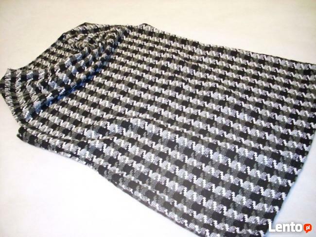 TUNIKA ciepła PEPITKA wełenka j NOWA 38 40 M L