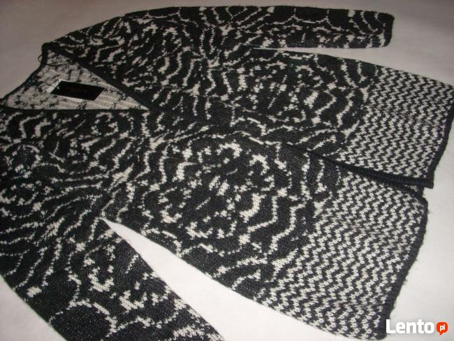 AMISU ciepły SWETER dłuższy Płaszczyk NOWY XL 42