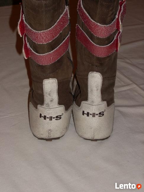 HIS kozaczki sportowe bokserki 38 38,5 vintage skóra