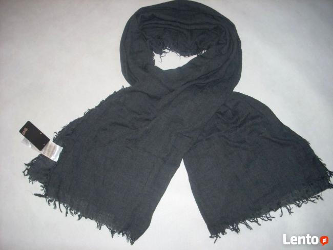 NEW YORKER męski Modny szal GRAFIT NOWY