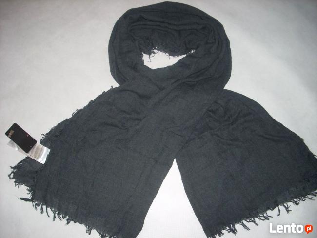 NEW YORKER męski Modny szal GRAFIT NOWY