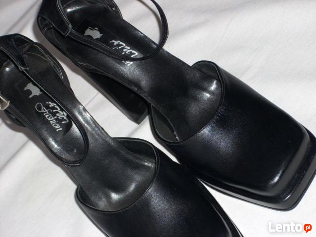 ATUT SKÓRZANE buty skóra NOWE 39 40 vintage