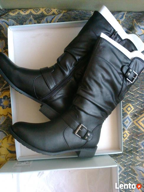 Czarne kozaki Deichamnn