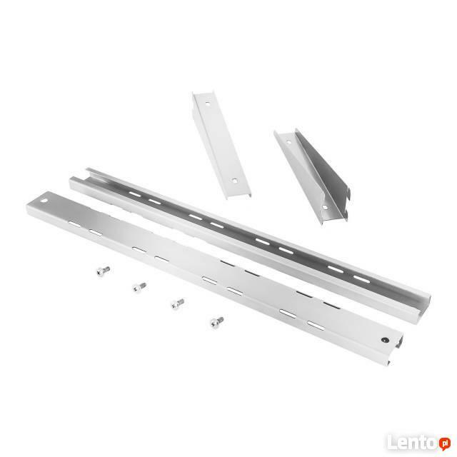 Podwójna półka 2x120cm ze stali nierdzewnej regulowana