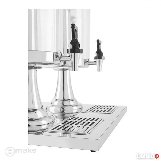 Podwójny dozownik do soków dyspenser 2x7L chłodzący