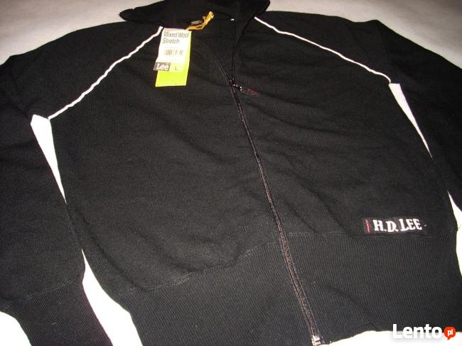 LEE Sweter NOWY Męski z Wełna Zamek M L