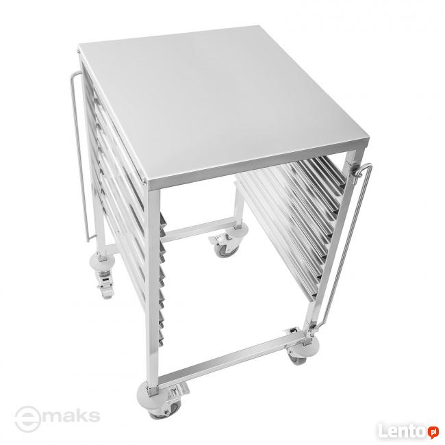 Wózek transportowy z półką na pojemniki 6xGN 2/1