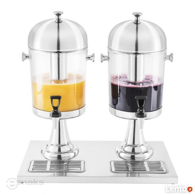 Podwójny dozownik do soków dyspenser 2x7L chłodzący