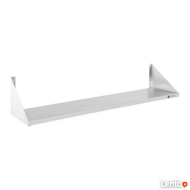 Półka ze wzmocnieniem 120 cm stal nierdzewna