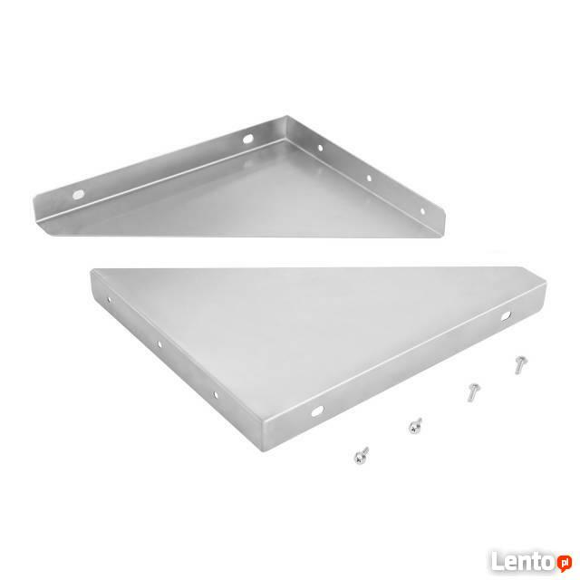 Półka ze wzmocnieniem 120 cm stal nierdzewna