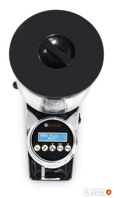 Elektroniczny młynek do kawy podświetlany wyświetlacz Hendi