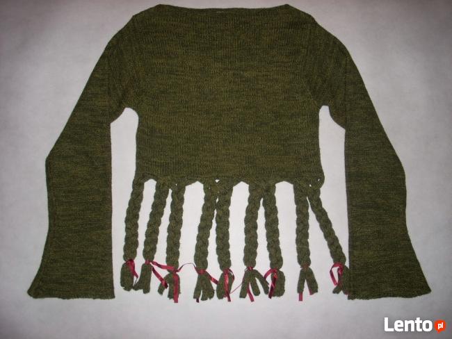Lost Girl Sweter Frędzle j Nowy 36 38 vintage