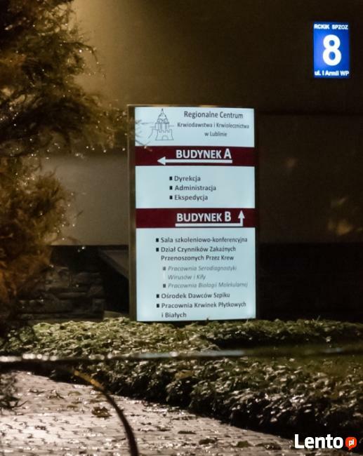 Pylon Reklamowy z podświetleniem LED