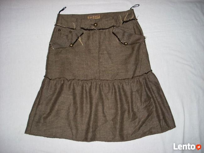 Spódnica Guziki Kieszenie j Nowa 34 XS 36 S