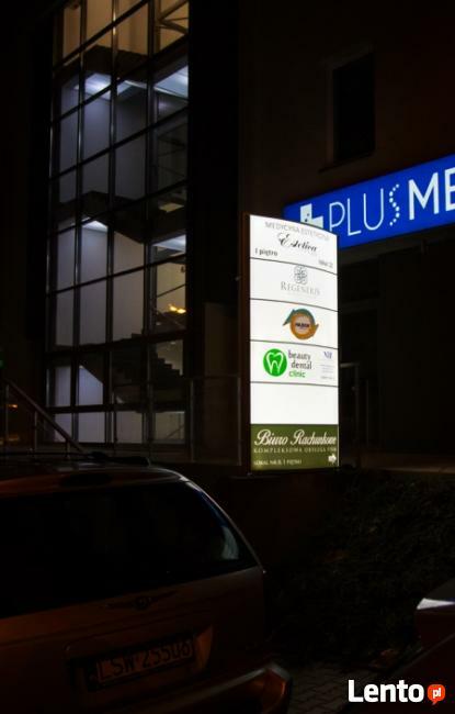 Pylon Reklamowy z podświetleniem LED