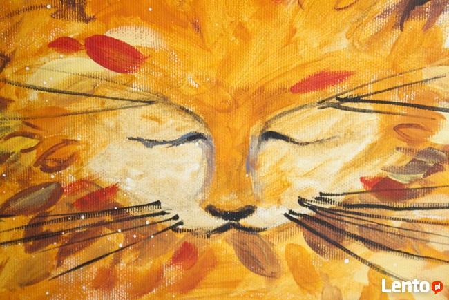 "I W KOCIE JEST WSZECHŚWIAT" obraz akrylowy na płótnie