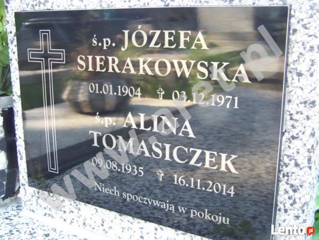 TABLICA NAGROBKOWA - wykonamy na zamówienie