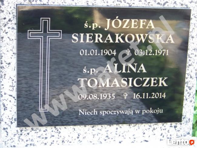 TABLICA NAGROBKOWA - wykonamy na zamówienie