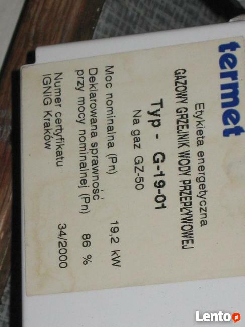 Sprzedam piec gazowy uzywany do podgrzewania wody