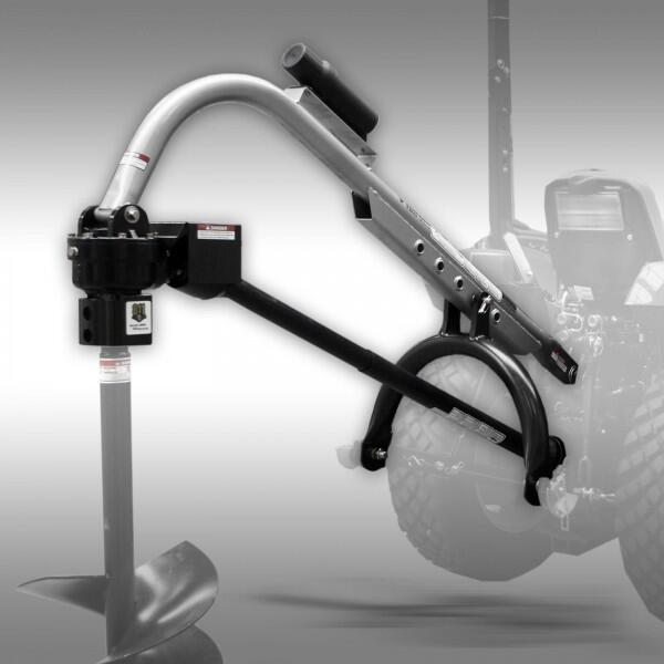 Wiertnica ciągnikowa, obsługuje wiertła o od 15 do 60 cm