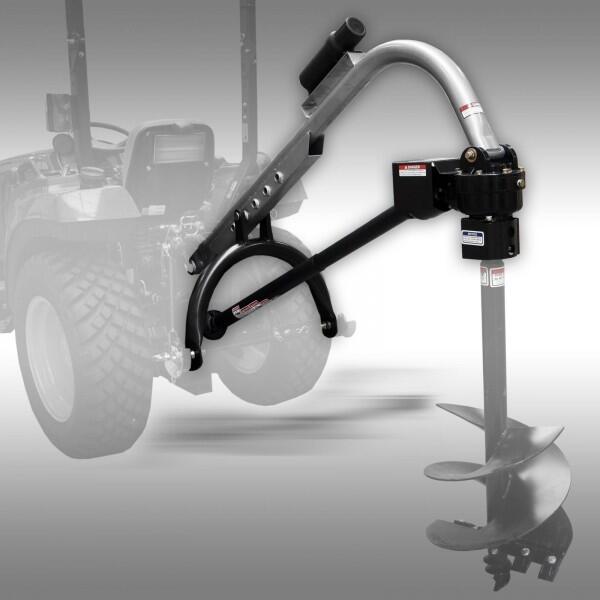 Wiertnica ciągnikowa, obsługuje wiertła o od 15 do 60 cm
