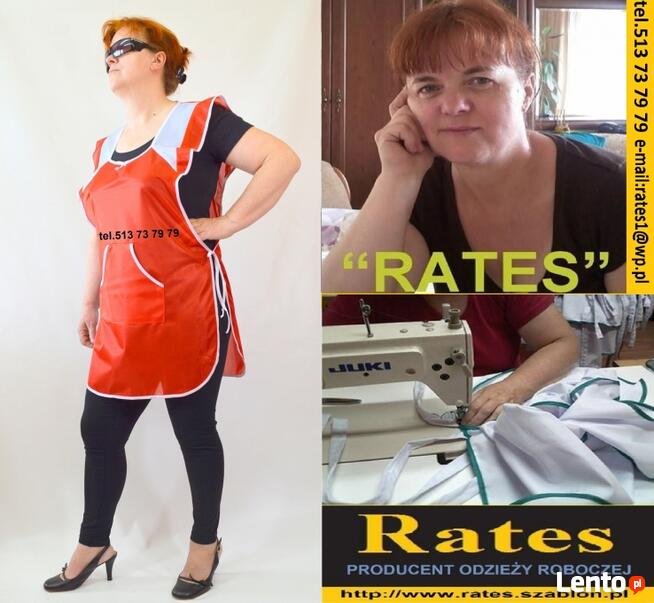 Ubrania Piekarskie firmy Rates Zaopatrzenie Będzin